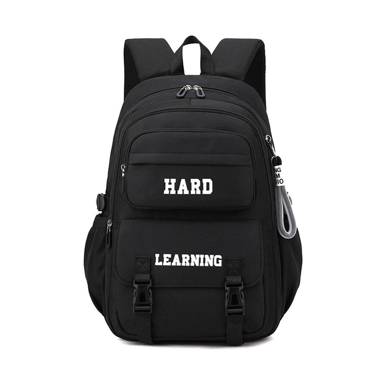 LuxusKollektion Schulranzen Schulrucksack Schwarz Lässig Polyester