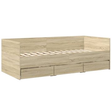 vidaXL Bett Tagesbett mit Schubladen Sonoma-Eiche 90x200 cm Holzwerkstoff