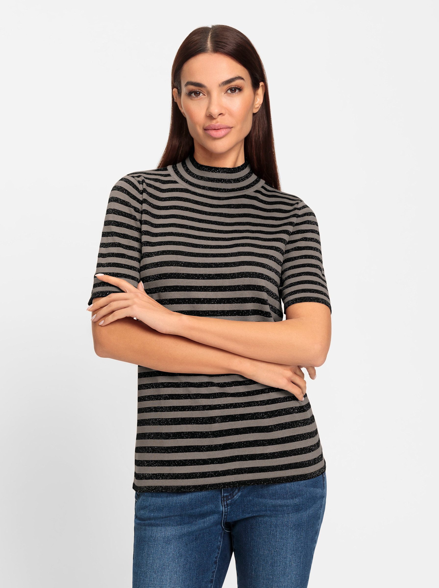 heine Strickpullover Stehkragenpullover günstig online kaufen
