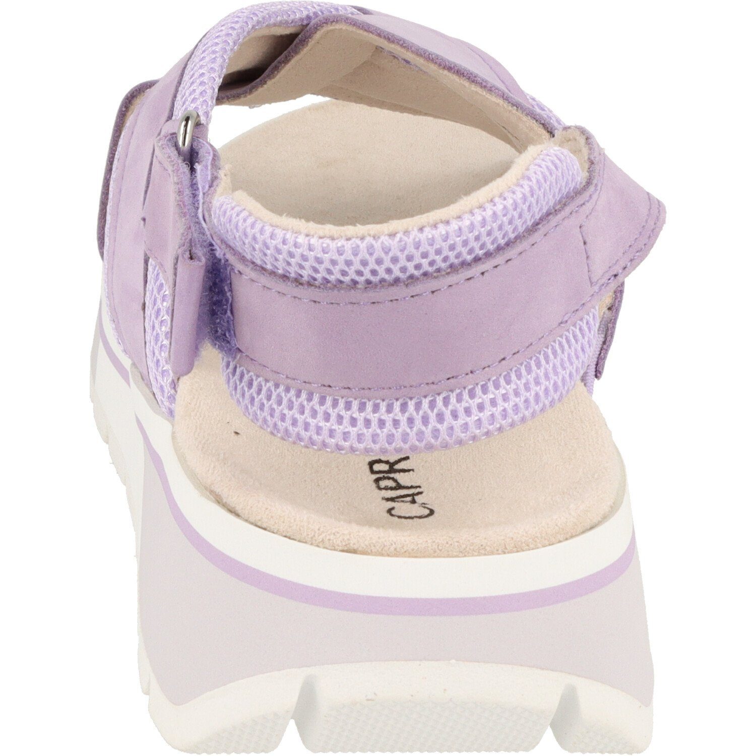 Caprice Damen Schuhe Flache Sandale 9-28704-20 Climotion Klett Purple Sandale