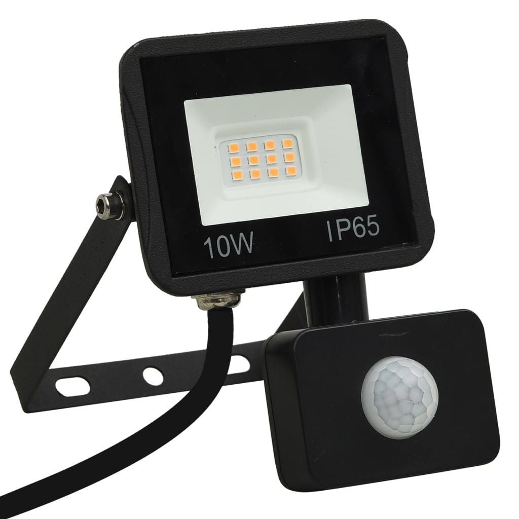 Warmweiß Steckdose 10W vidaXL mit LED-Fluter Sensor