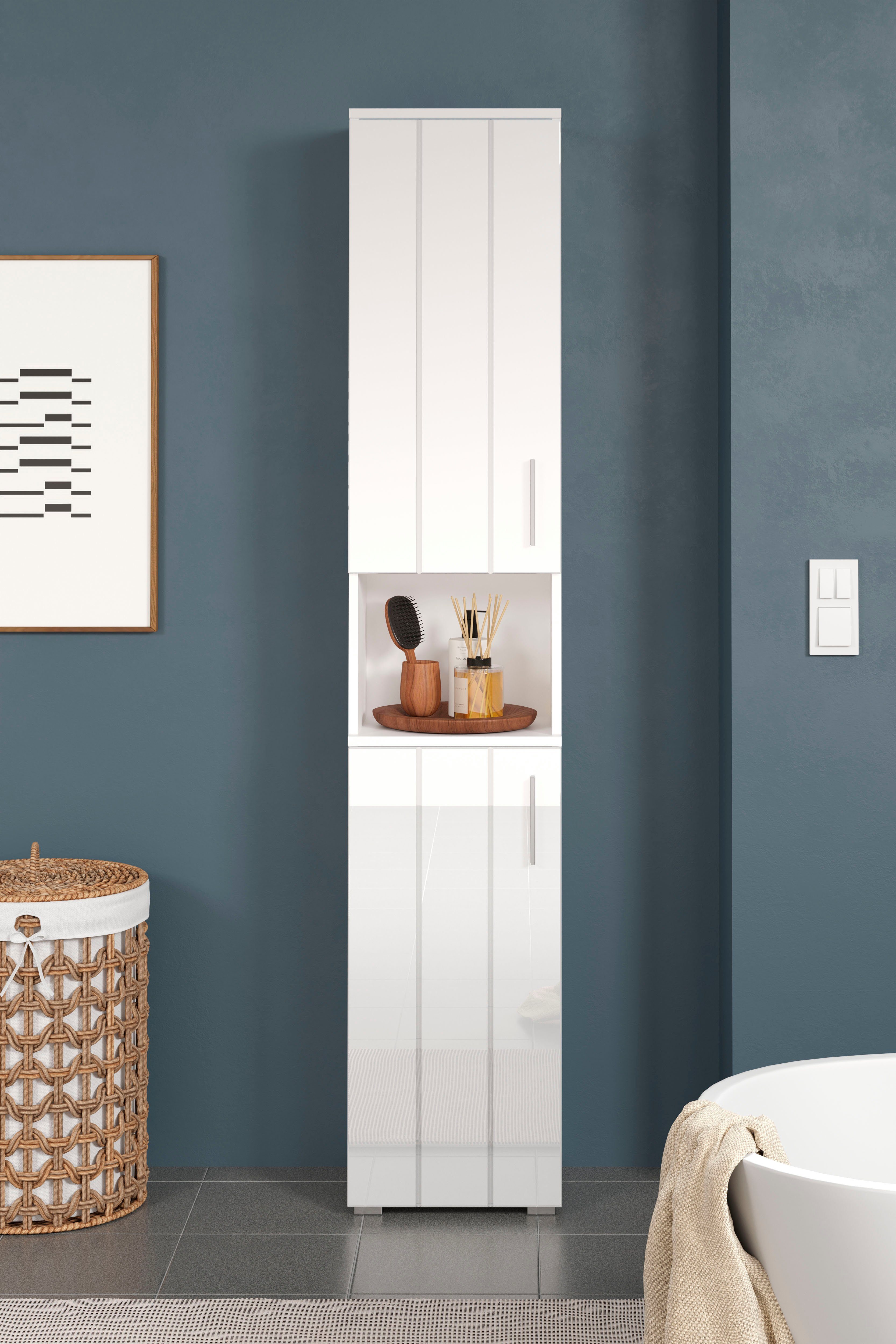 welltime Hochschrank Prag (1-St) Badmöbel mit günstig online kaufen