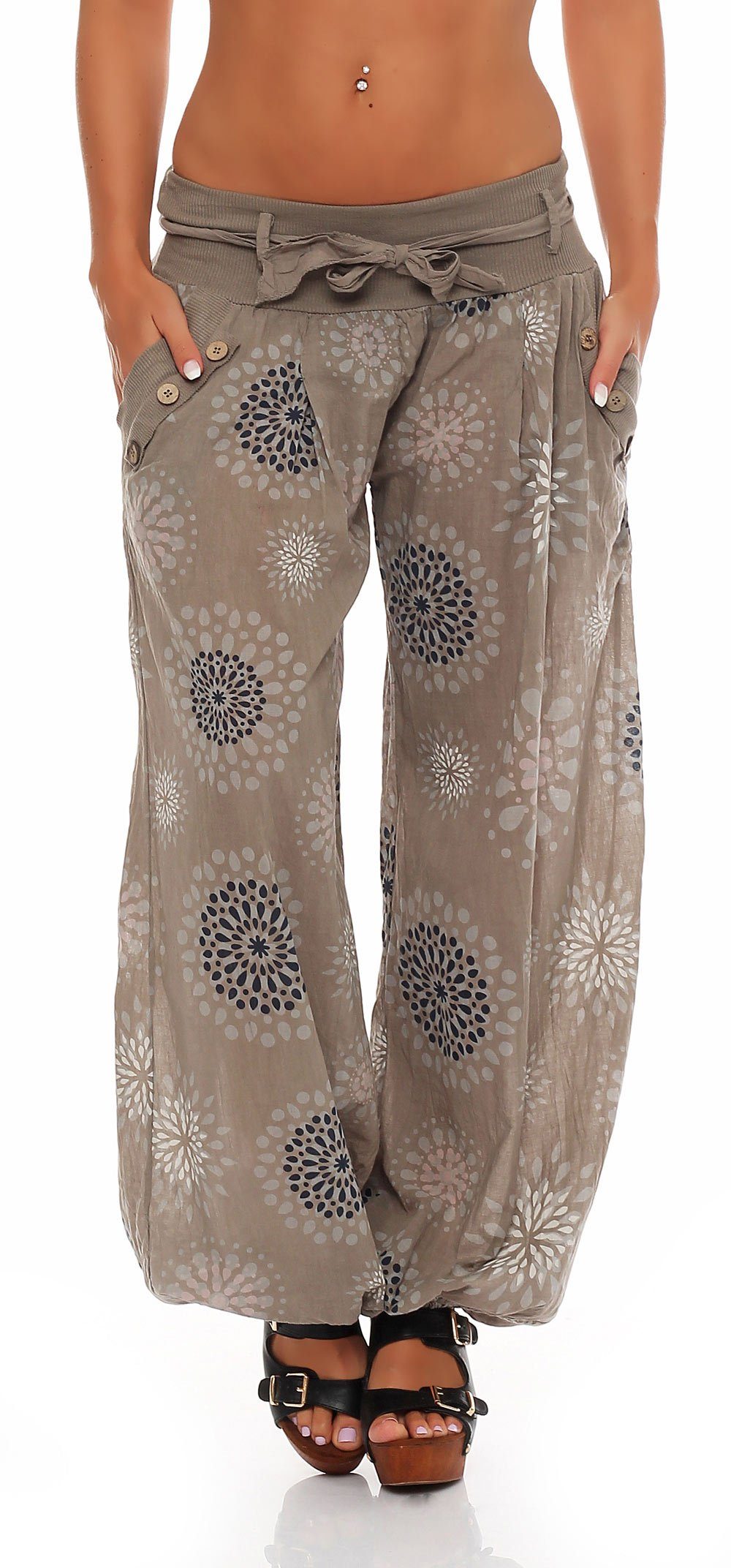 malito more than fashion Haremshose malito Damen Pumphose mit Print, leicht günstig online kaufen