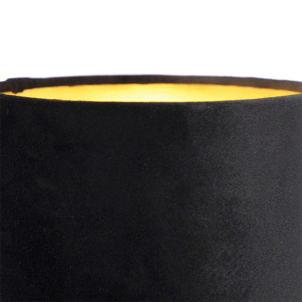 Qazqa LED Leselampe Stacca, Dimmbar, LED wechselbar, Extra-Warmweiß, QAZQA Lese­leuchte, e27, Schwarz, Stahl, Modern