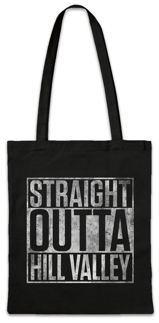 Beuteltasche Straight Outta Hill Valley Stofftasche Back To The Car Zukunft Future