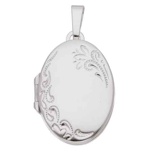 Adelia´s Kettenanhänger 925 Silber Medaillon Anhänger, Silberschmuck für Damen