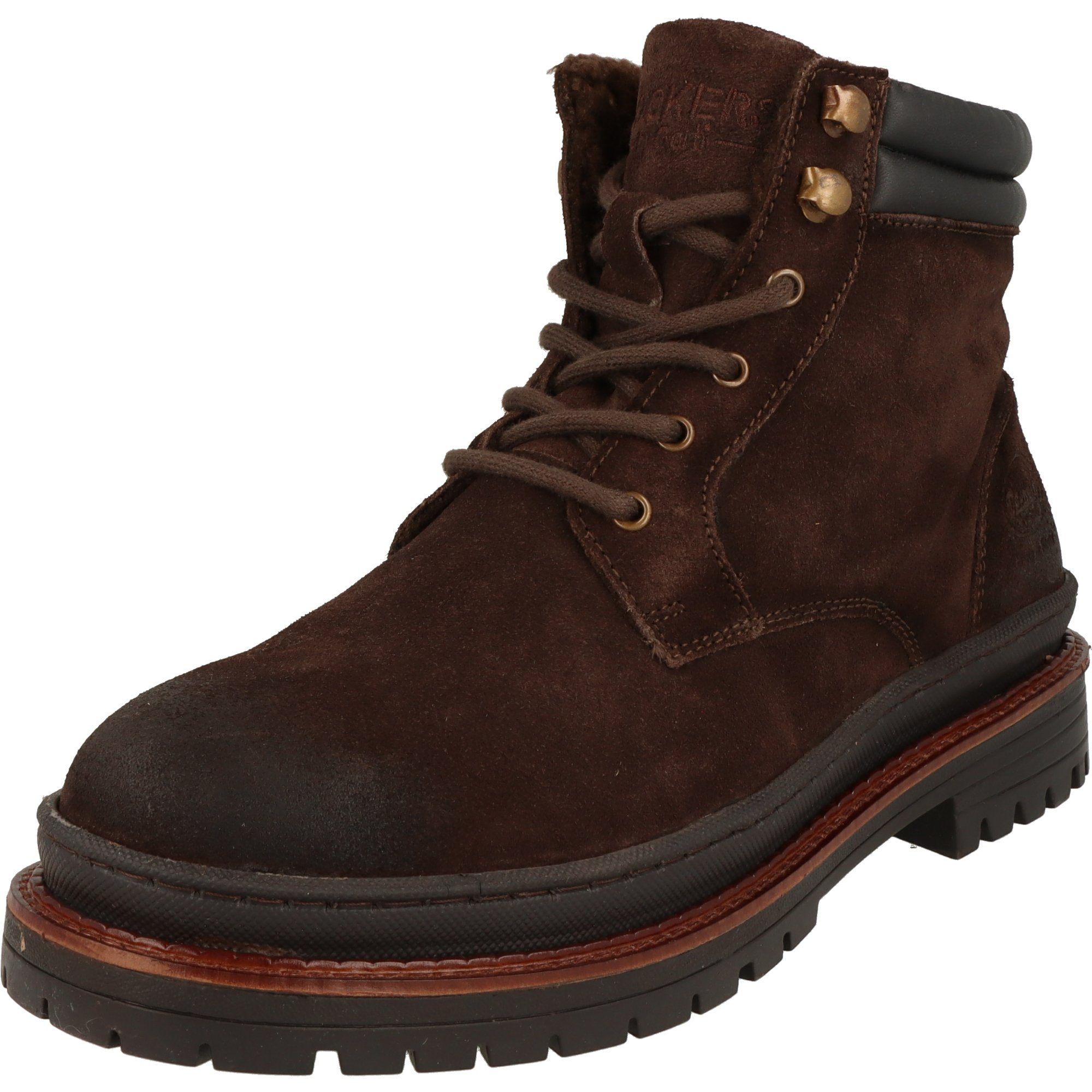 Dockers by Gerli Herren Stiefel Leder Schnürer gefüttert 51CR101 Winterstiefel