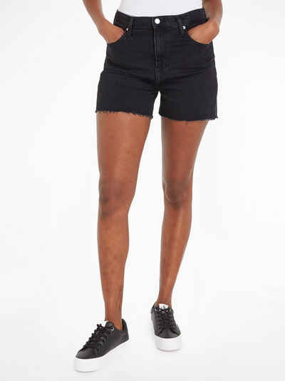 Calvin Klein Jeans Shorts mit offenem Saumabschluss