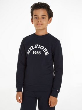 Tommy Hilfiger Sweatshirt HILFIGER 1985 SWEATSHIRT Kinder bis 16 Jahre, mit Logo-Print