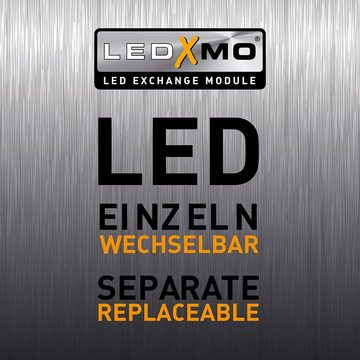 Paul Neuhaus Stehlampe LED Stehleuchte PURE GEMIN, LED-XMO Technologie, schwenkbarer Leuchtenarm, warmweiß Licht, 1xLED/4,80W/3000K, warmweiß, aluminium gebürstet Schnurschalter schwenkbar