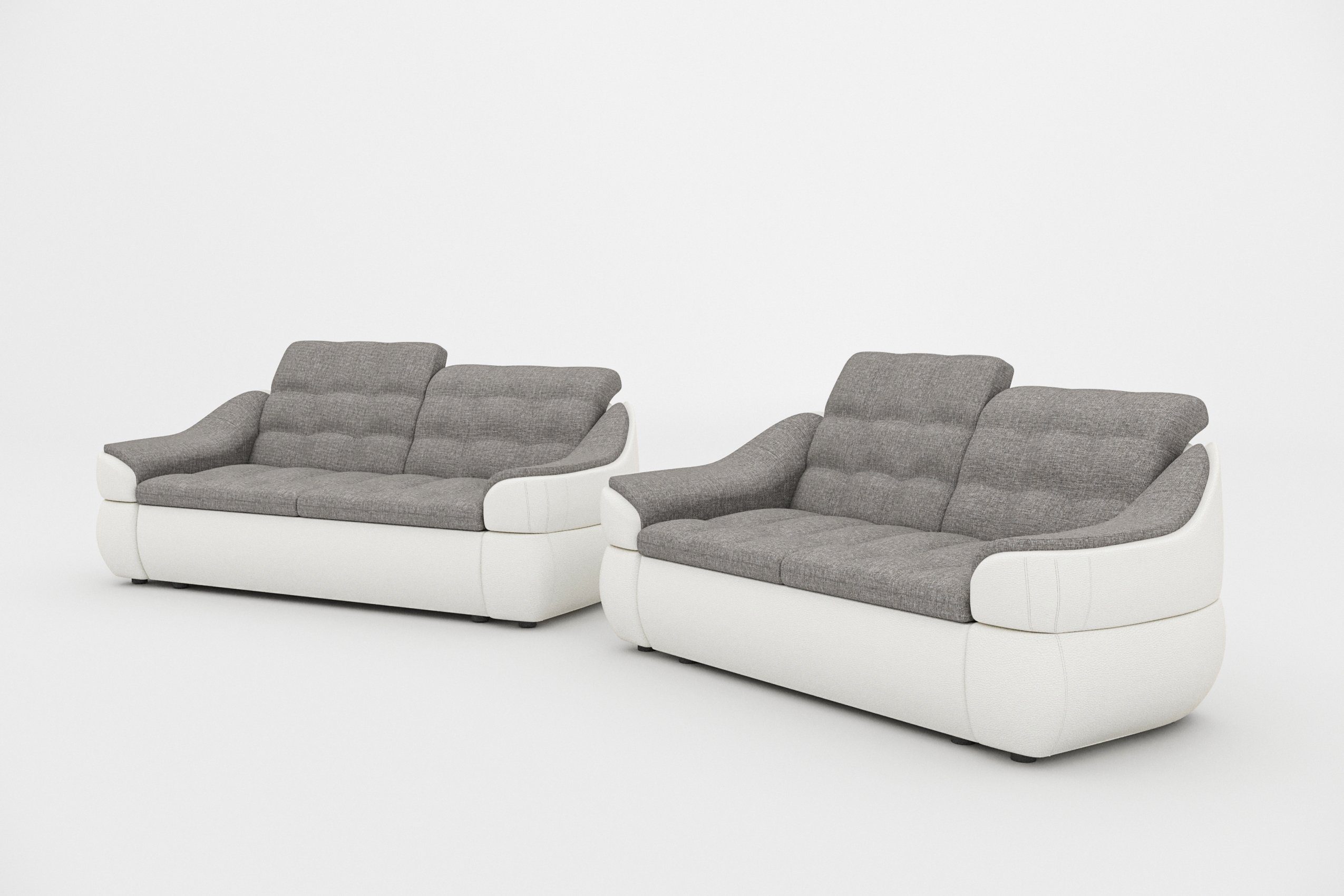 Stylefy Polstergarnitur Alisa, (Set Sofa in Europa made bestehend aus Sofa, Design, 2,5-Sitzer (2-tlg), und Modern 2-Sitzer