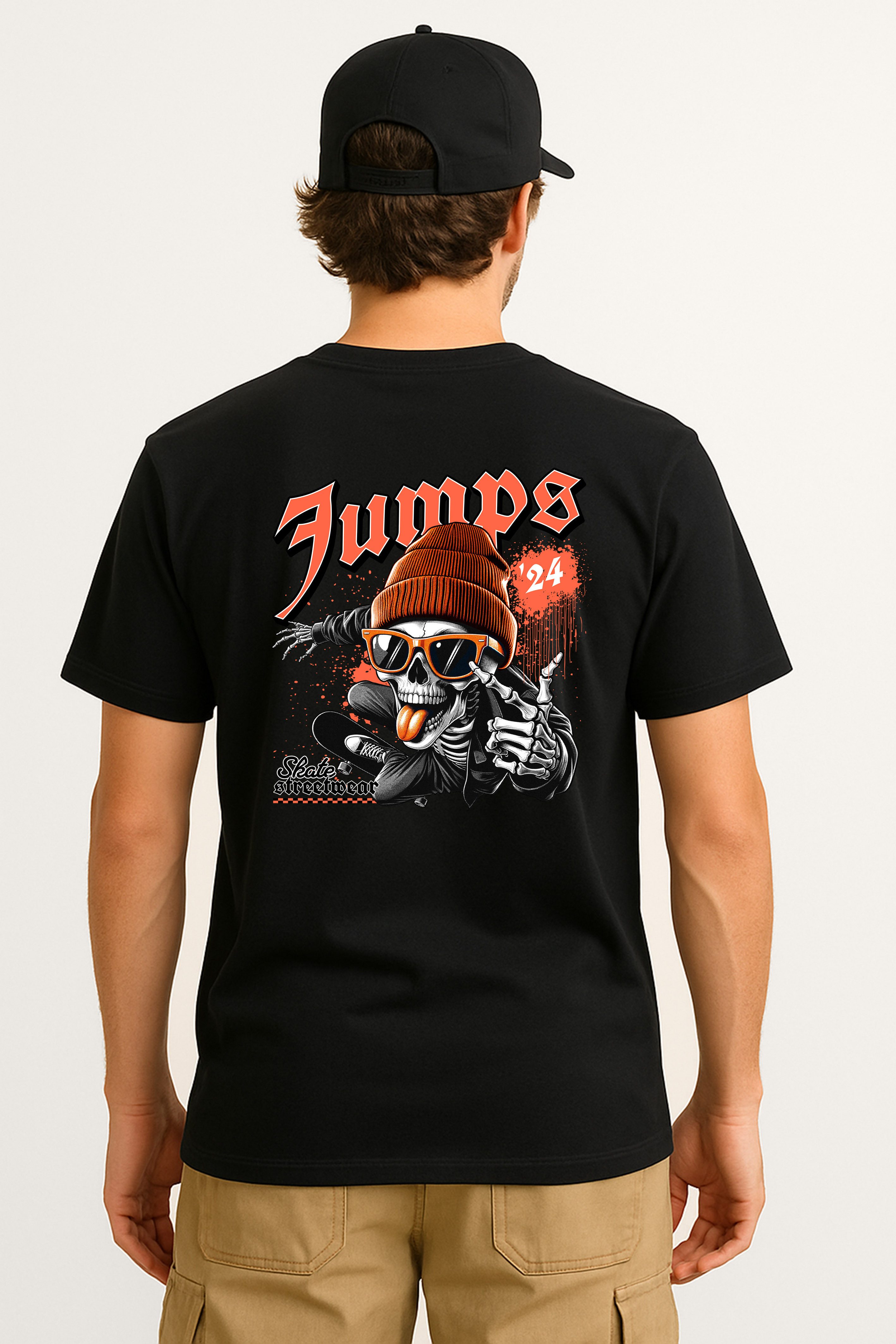 Banco Print-Shirt Trendiges Herren mit Skate-Skelett-Print günstig online kaufen