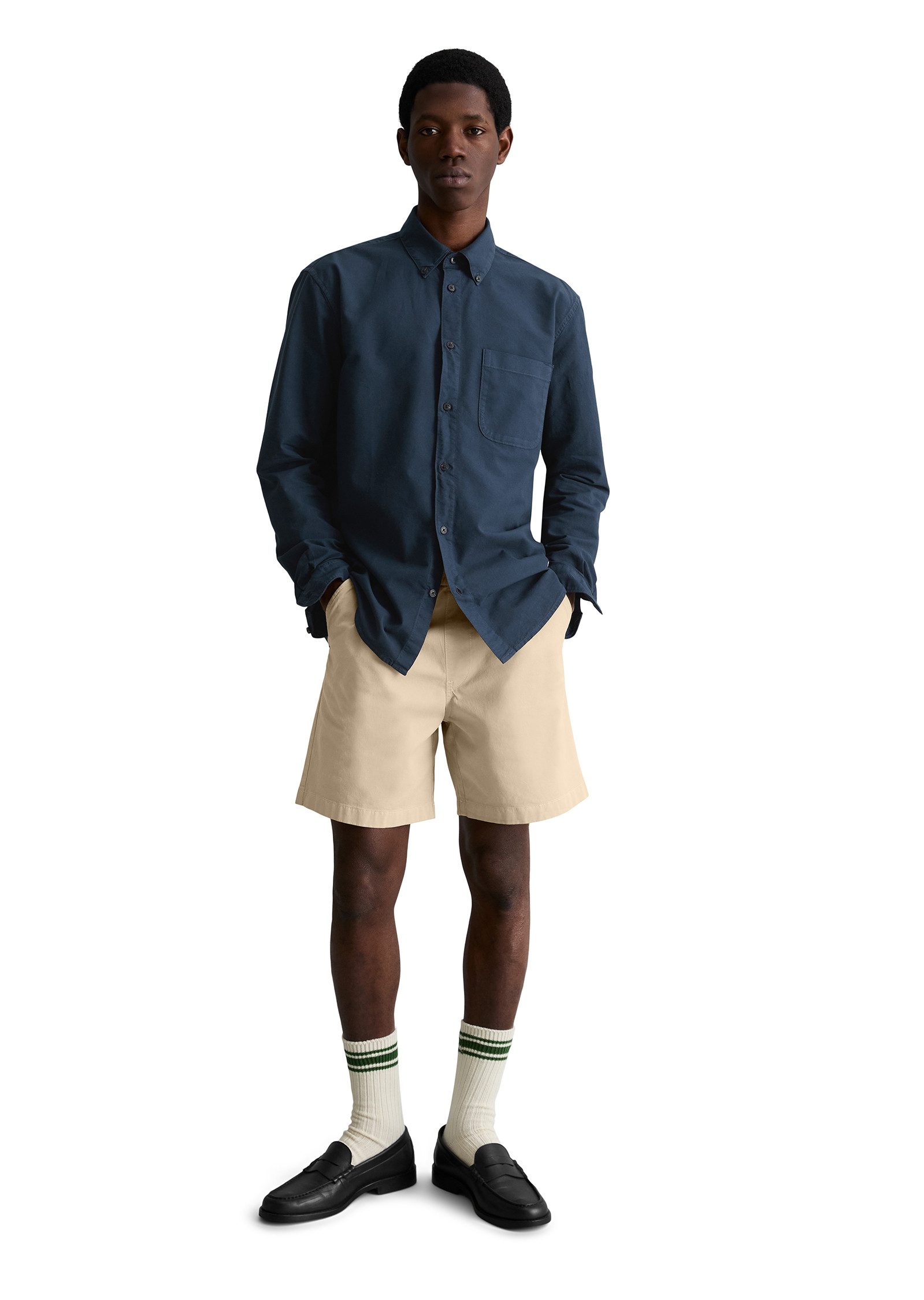 Marc O'Polo DENIM Langarmhemd Oxford-Hemd regular fit aus reiner Bio-Baumwolle – Bild 4 von 5