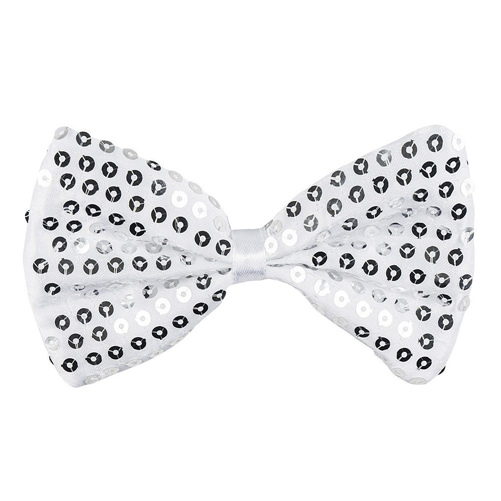 Boland Kostüm Fliege Spangles silber
