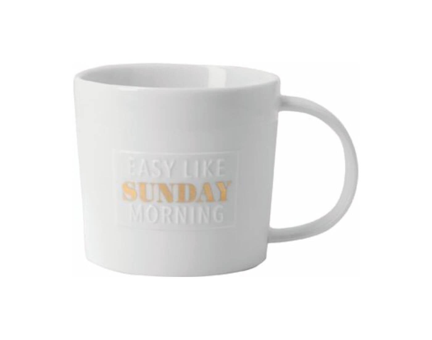 Räder Design Tasse Poesietasse Easy like Sunday morning