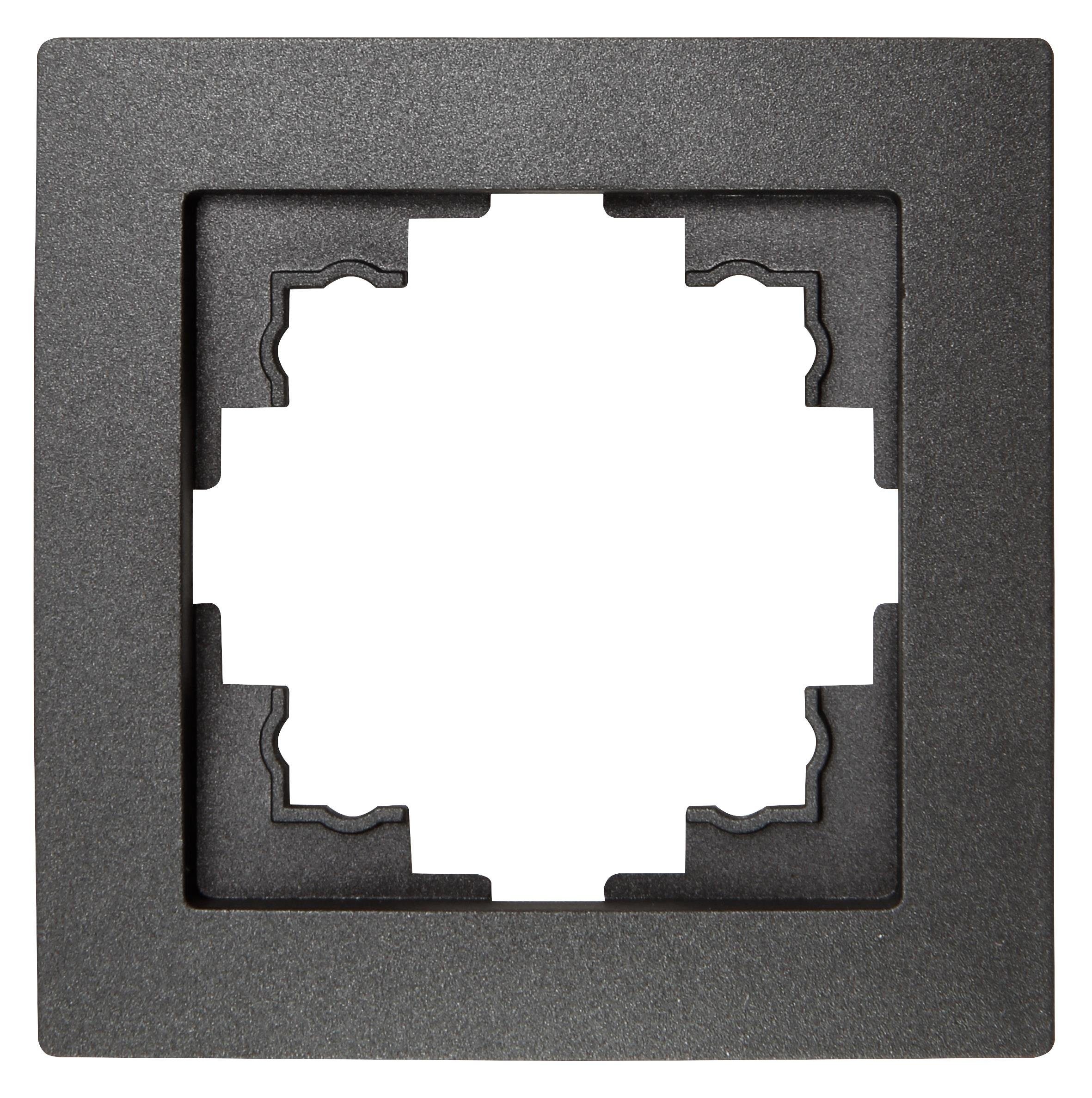 McPower Steckdose Rahmen McPower Flair, 1-fach, anthrazit