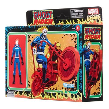 Hasbro Actionfigur Marvel Legends Retro Collection AF mit Fahrzeug Ghost Rider 10 cm