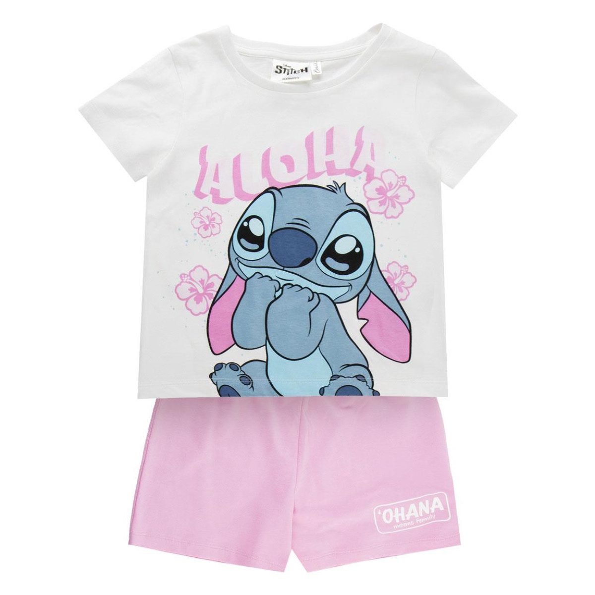 Lilo & Stitch Trainingsanzug - Kinder Set 2 Teilig French Terry Baumwolle Freizeit Outfit (2-tlg)