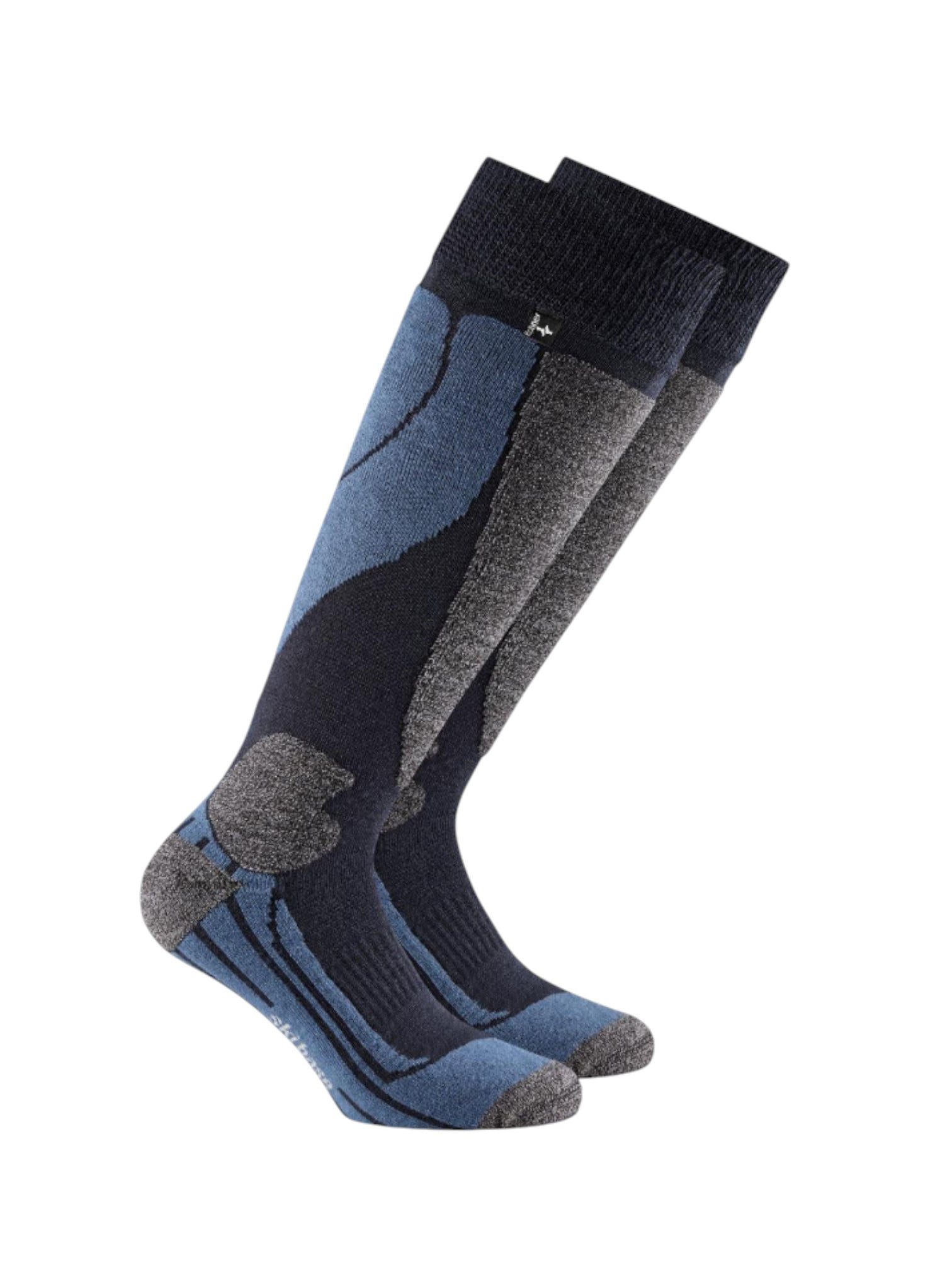 Rohner Socks Skisocken Ski Base l/r blau/grau Herren - 1 Paar