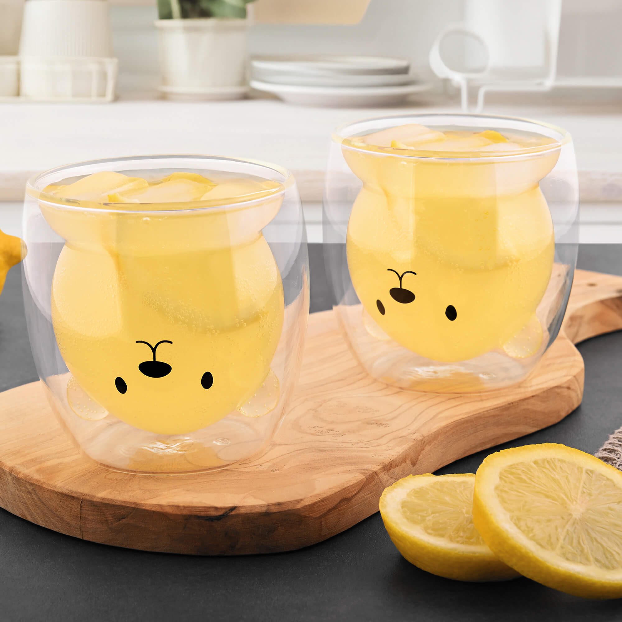 GRÄWE Glas GRÄWE Doppelwandige-Thermogläser, 250ml, 2er Set, Motiv Bär, Glas – Bild 3 von 5