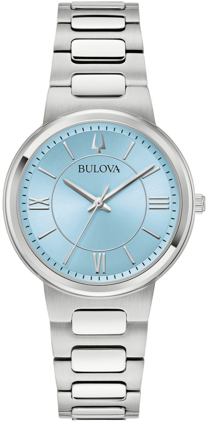 Bulova Quarzuhr 96L336, Armbanduhr, Damenuhr, Edelstahlarmband, analog