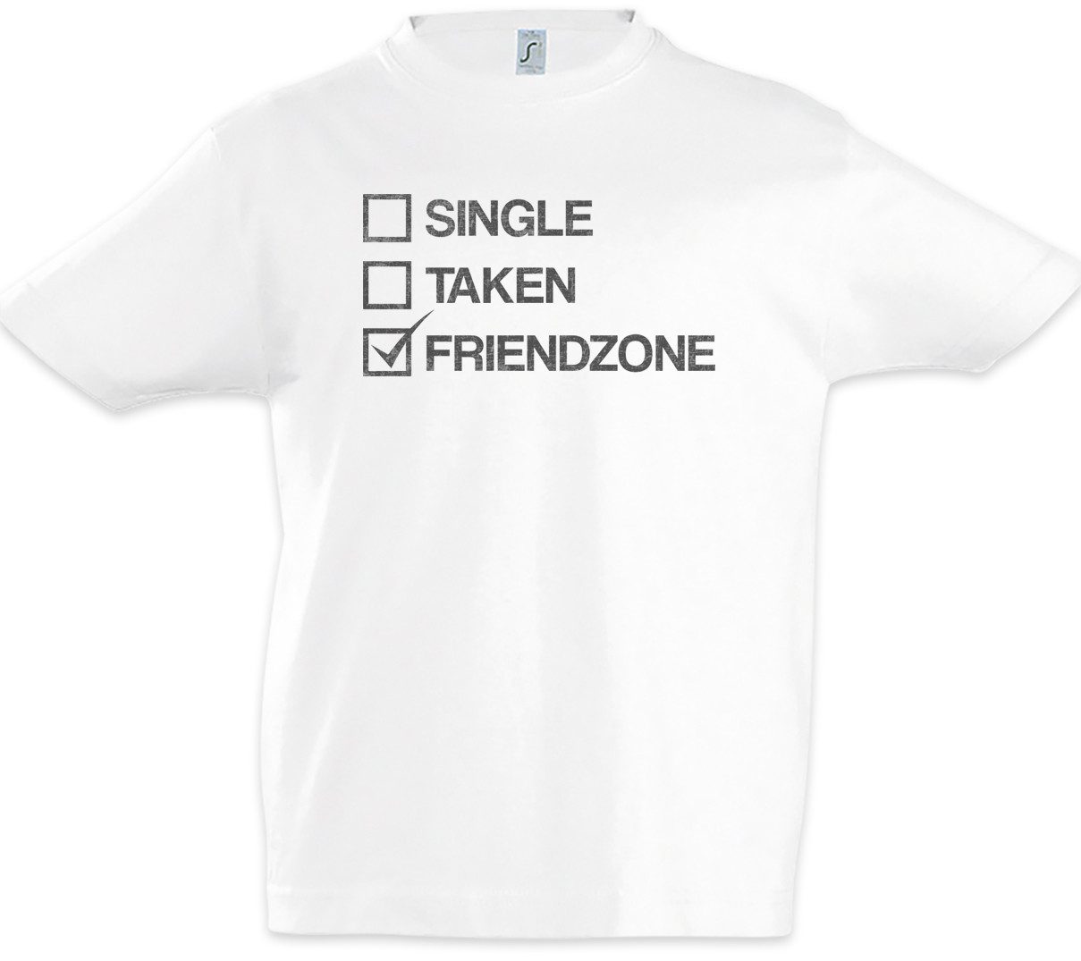 Print-Shirt Friend Zone II Kinder T-Shirt Hand Heart Herz Hands Daumen Hoch Thumps