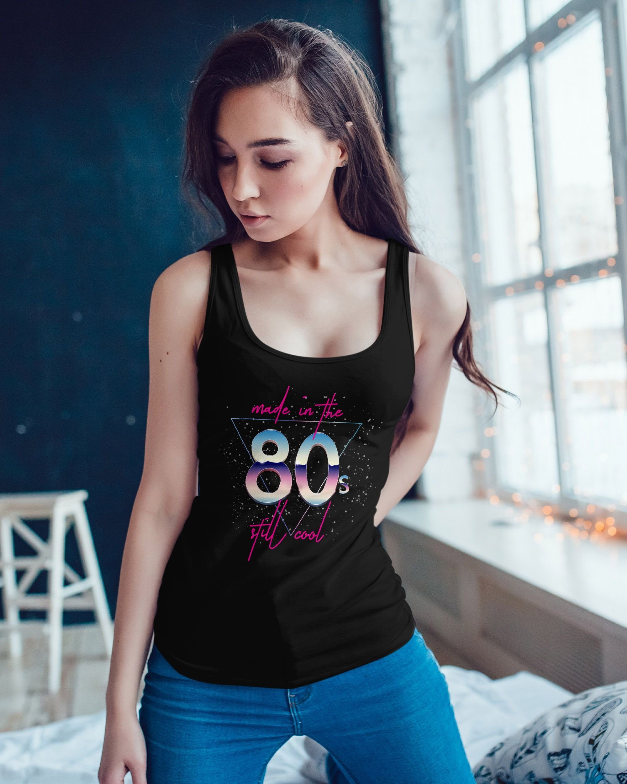 MoonWorks Tanktop Damen Tanktop Geburtstag Made in the 80's still cool Retr günstig online kaufen