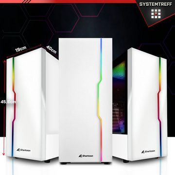 SYSTEMTREFF Gaming-PC-Komplettsystem (27", AMD Ryzen 7 5700X3D, GeForce RTX 4060 Ti, 16 GB RAM, 1000 GB SSD, Windows 11, WLAN)