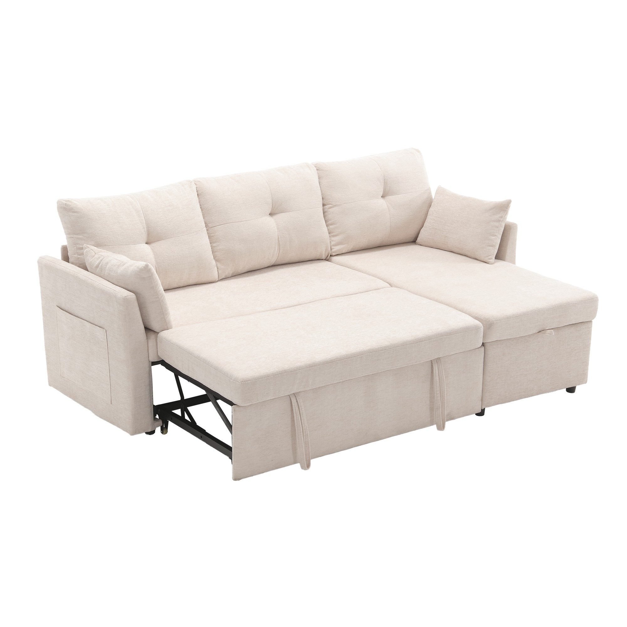 LVHOM Loungesofa Modulares Ecksofa mit Schlaffunktion, günstig online kaufen