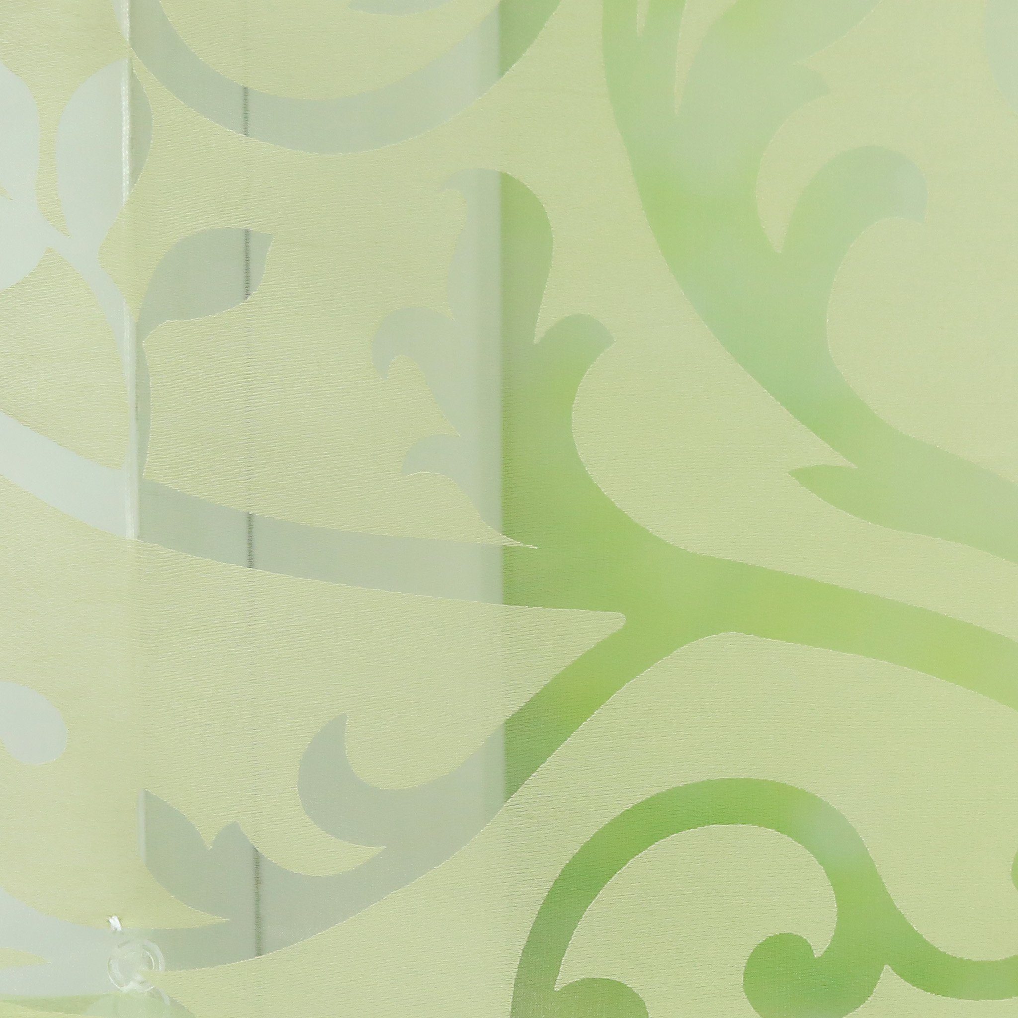 Delien Raffrollo Jessica, mit Hakenaufhängung, Voile Ösenrollo Ausbrenner