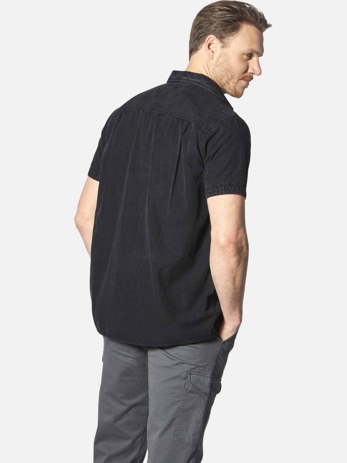 Jan Vanderstorm Kurzarmhemd ALPRI im Used-Look günstig online kaufen