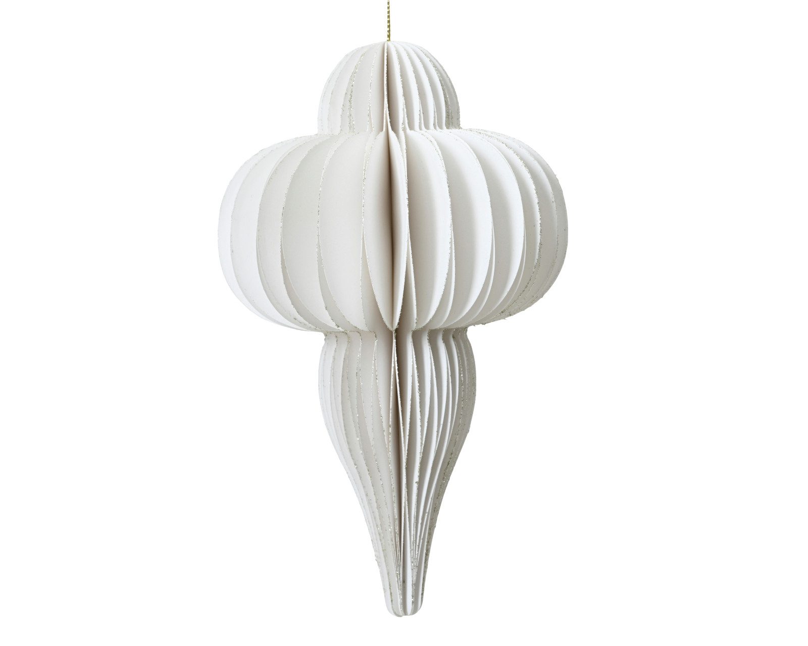 Decoris season decorations Dekofigur Ornament weiß 20cm