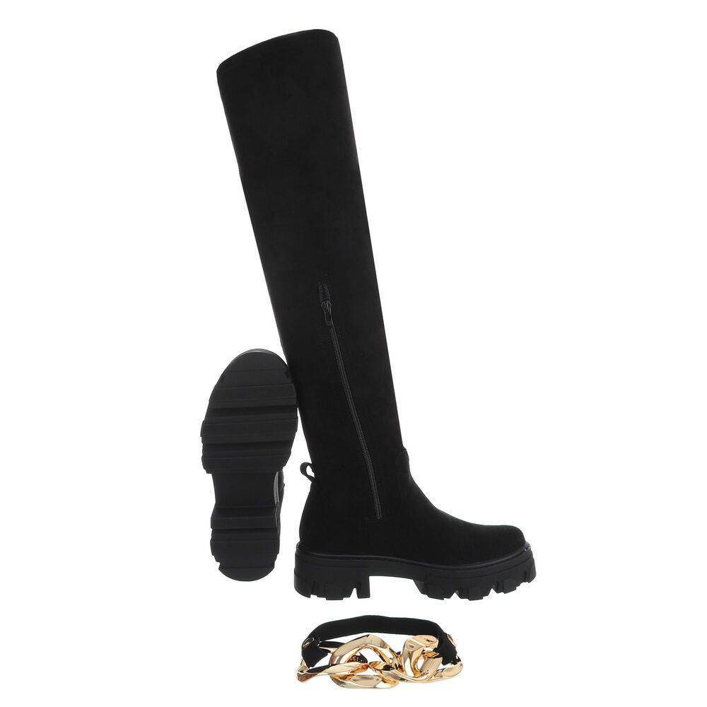 Ital-Design Damen Party & Clubwear Overkneestiefel günstig online kaufen