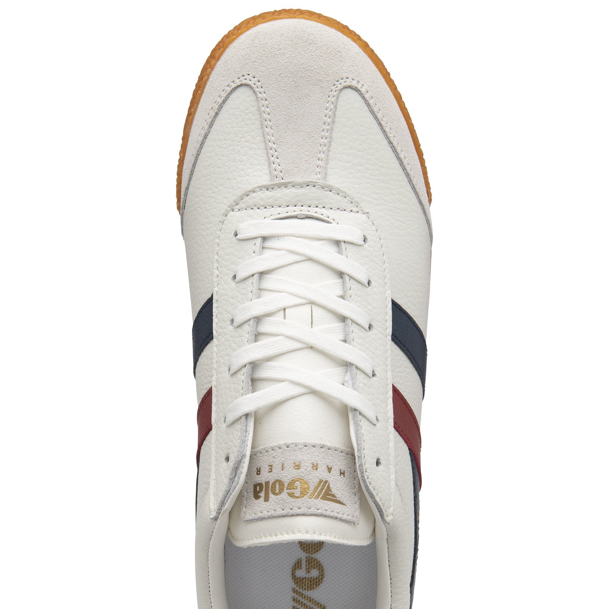 Gola Harrier Leder weiss/navyblau/rot Herren Sneaker günstig online kaufen