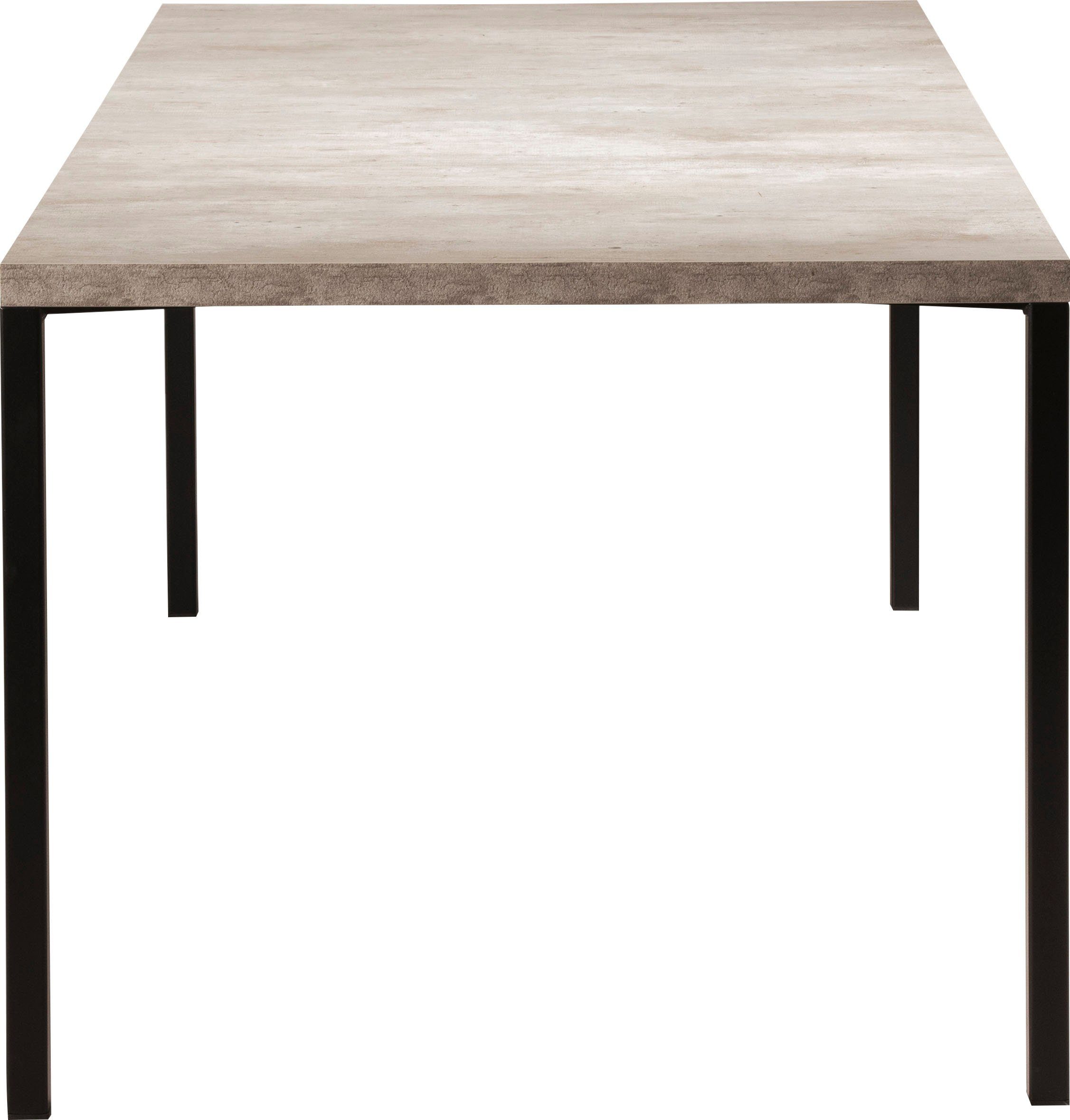 Home Affaire Esstisch Parma Mit Einer 4 Cm Starken Tischplatte Im Hochwertigen Italienischen Design Mit Einem Metallgestell Online Kaufen Otto
