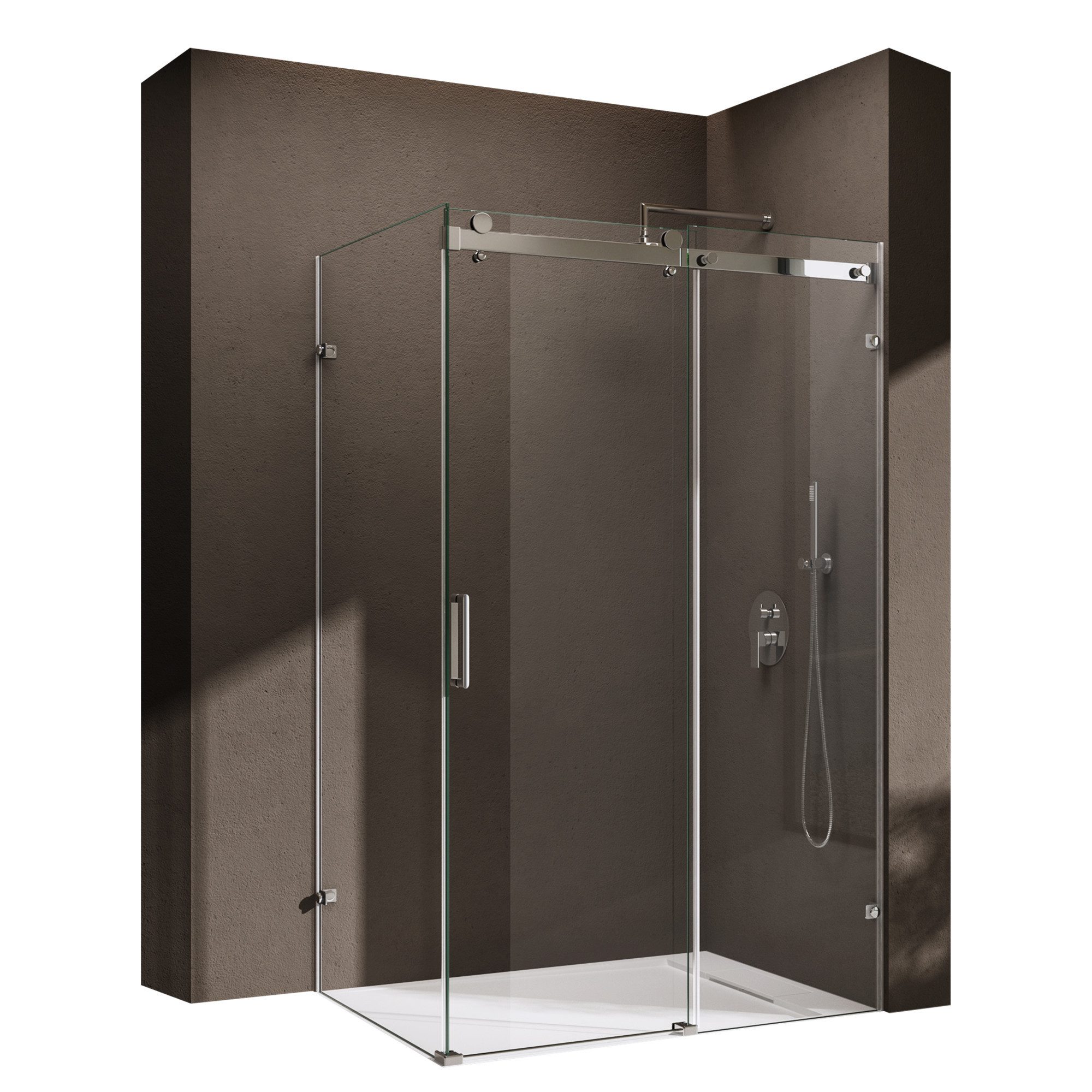 doporro Eckdusche Ravenna17K-2 L-Form Schiebetür ESG-Sicherheitsglas günstig online kaufen