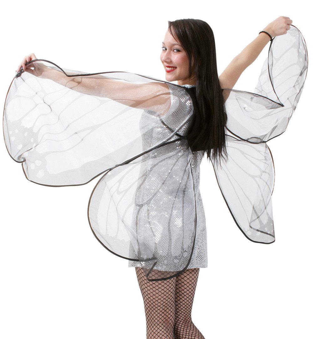 Fries Kostüm-Flügel XXL 200 cm Nachtfalterflügel Schmetterlingsflügel Engelflügel Karneval
