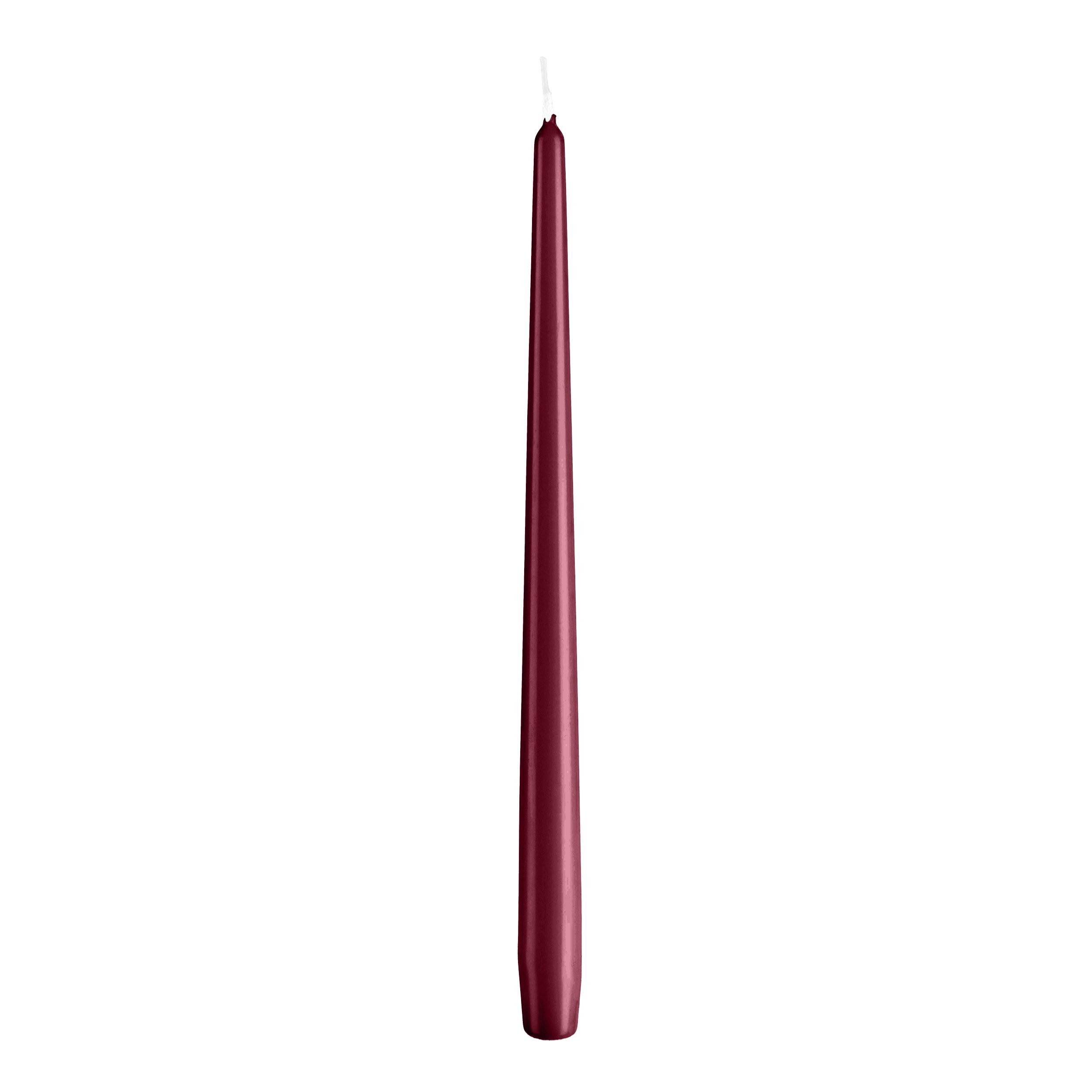 Kopschitz Kerzen Spitzkerze Spitzkerzen Rotbraun Burgund 400 x Ø 23 mm, 10 Stück
