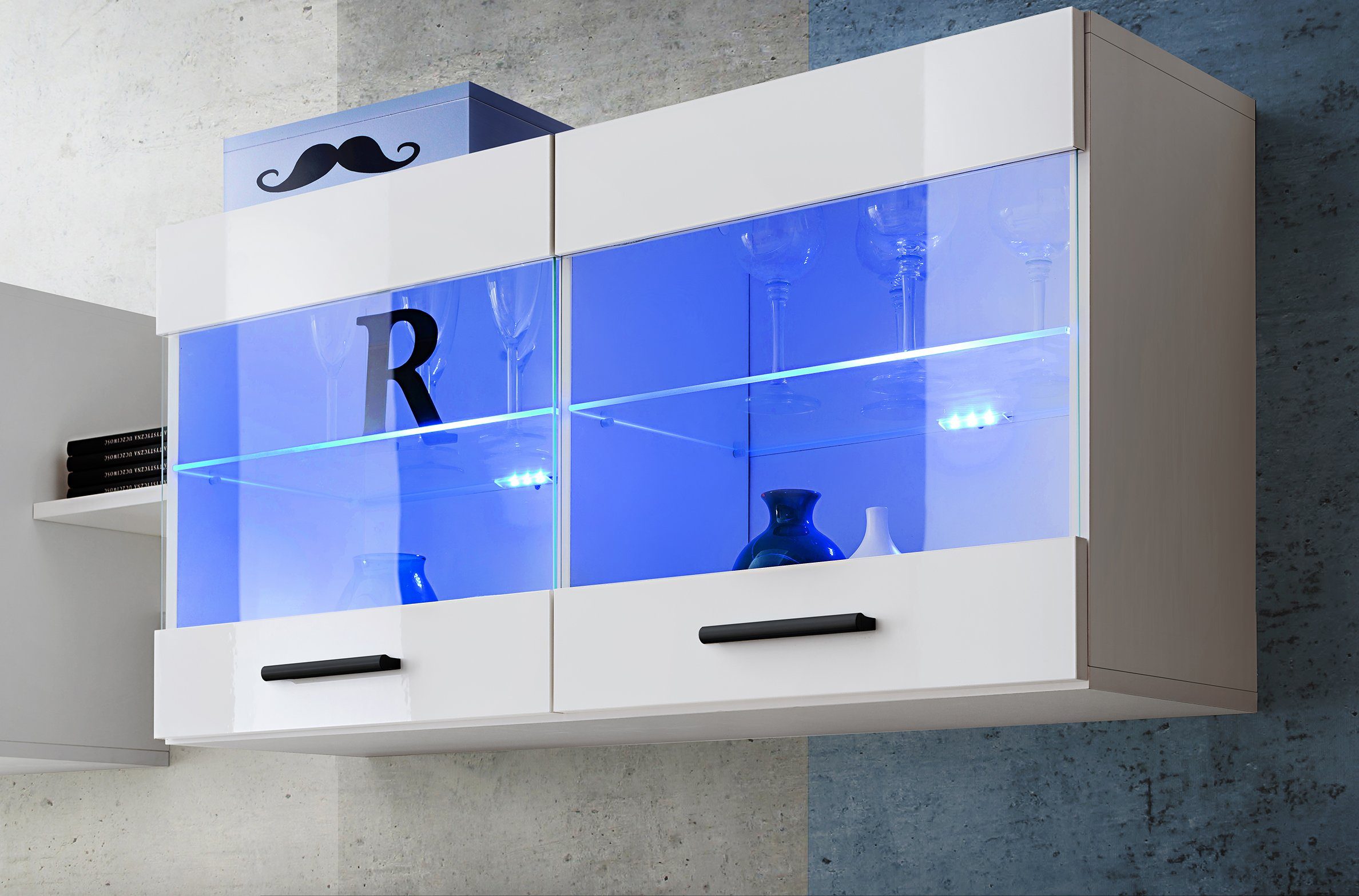 99rooms Vitrine Teka I (Hängevitrine, Glasvitrine, günstig online kaufen