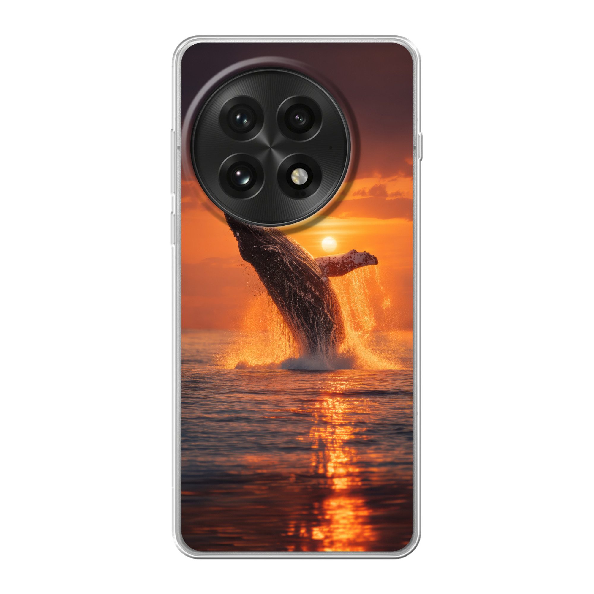 MuchoWow Handyhülle für OnePlus 13 Wal - Sonne - Meer, Phone Case, Silikon, Schutzhülle Dünn