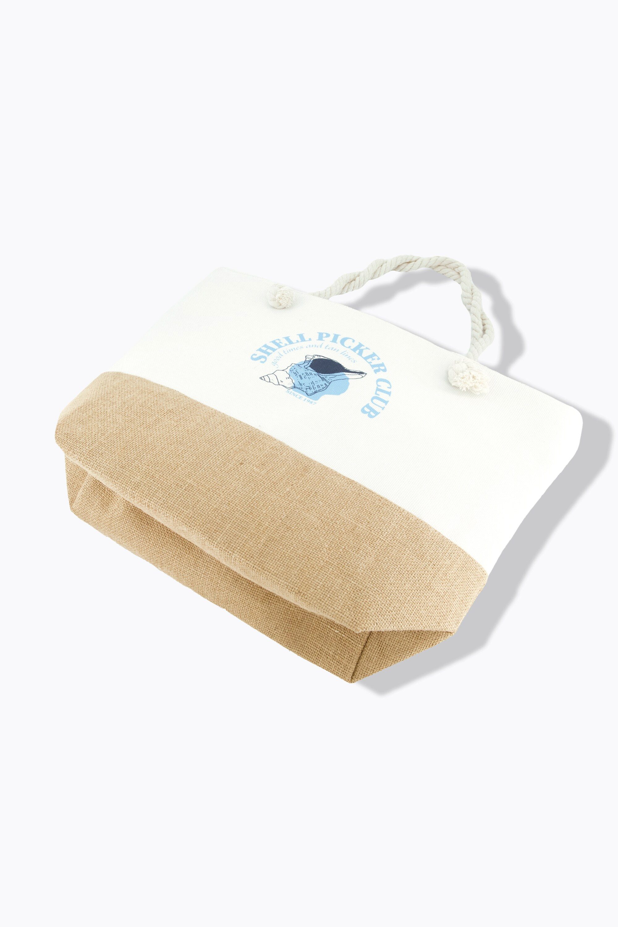 Ulla Popken Shopper Strandtasche groß Muschel günstig online kaufen
