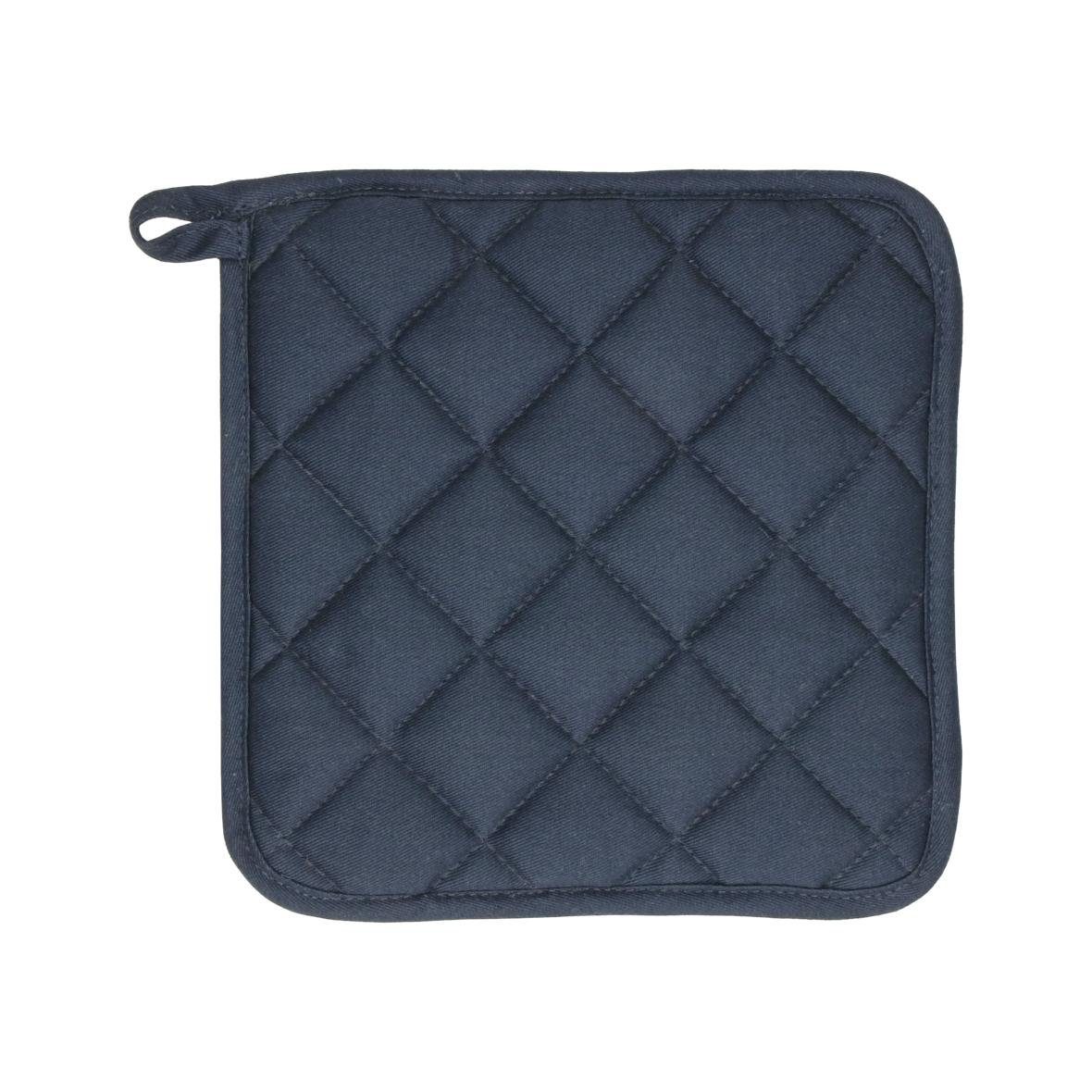Topflappen Topflappen "Heat resistant" blau/grau