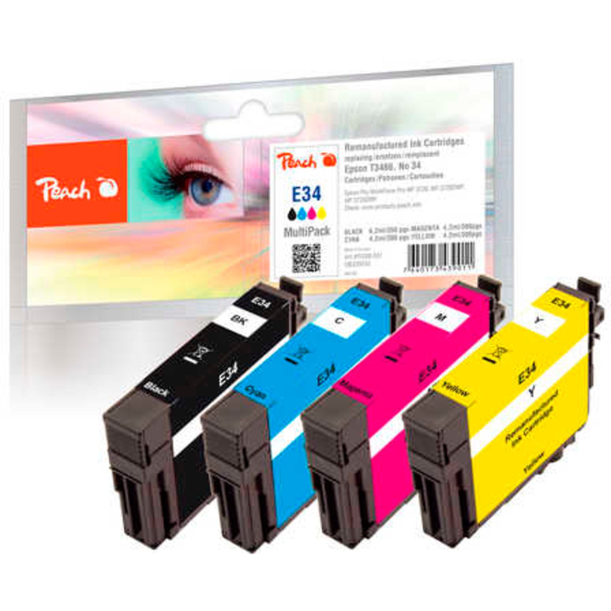 Peach Tinte Spar Pack PI200-551, (kompatibel zu Tintenpatrone