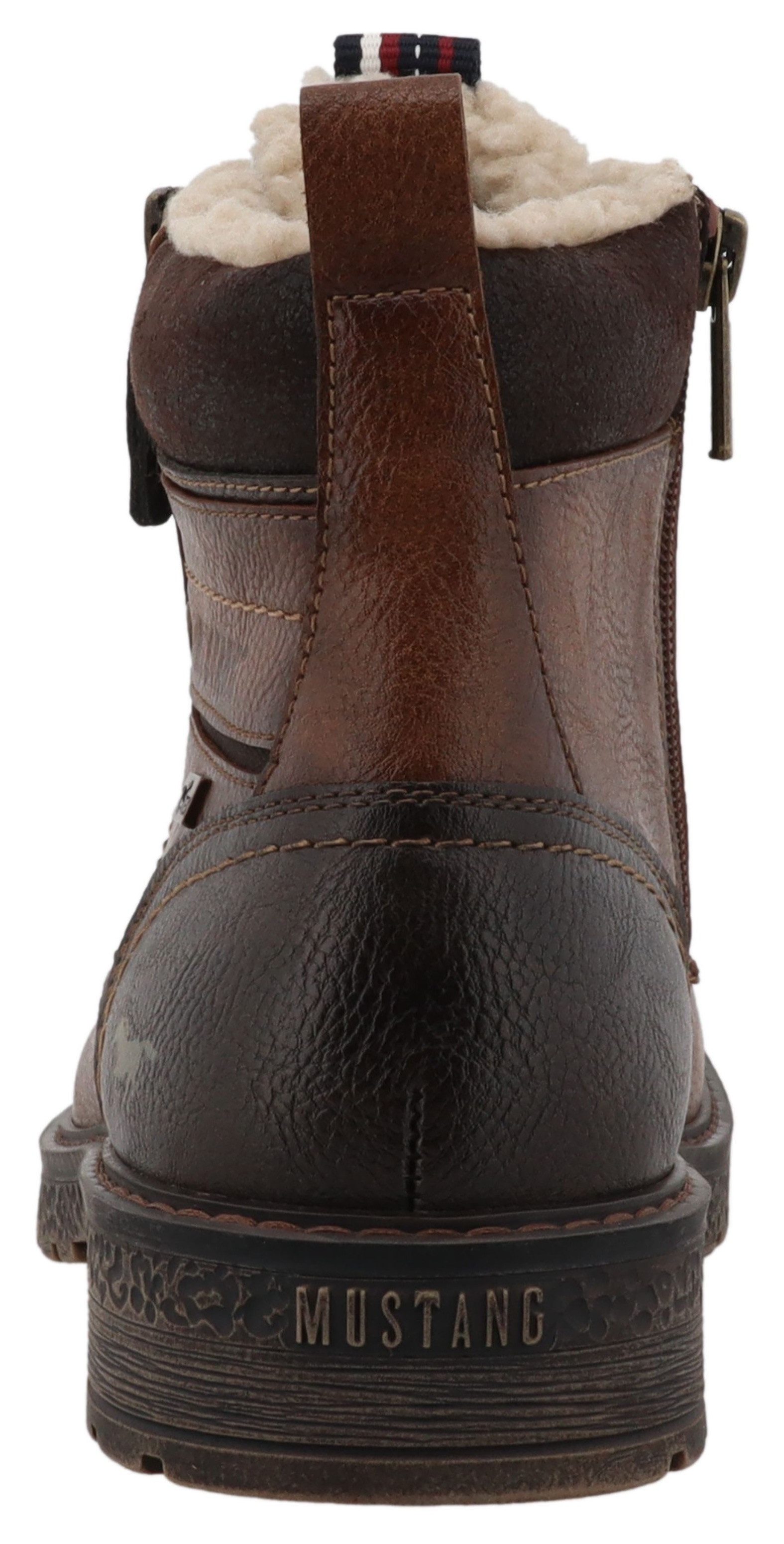 Mustang Shoes Midor Winterstiefelette Schnürstiefel, Winterstiefel mit Warmfutter