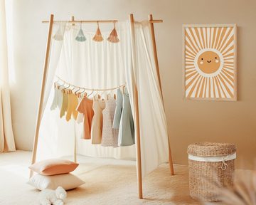 JUSTGOODMOOD Poster Bilder Babyzimmer Kinderzimmer Wand Deko Print ohne Rahmen, Sonne, Poster in verschiedenen Größen