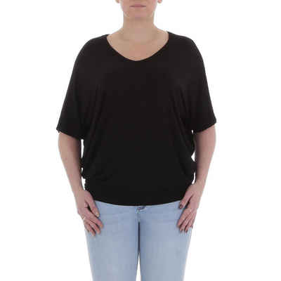 Ital-Design T-Shirt Damen Freizeit (85915847) T-Shirt in Schwarz