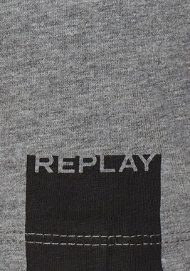 Replay T-Shirt offenen Kanten