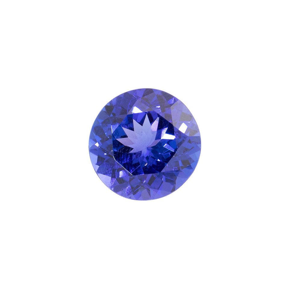 Cavill Edelstein AAA Tansanit 5,19 ct Rund Edelstein, Tansania Herkunft, (1-St)