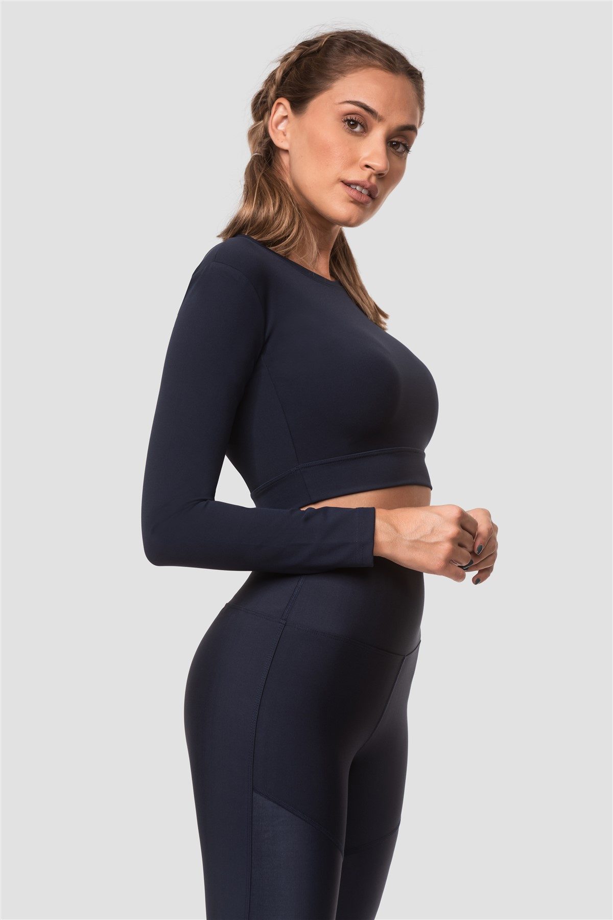 Superstacy Crop-Top Sport Crop Top langarm