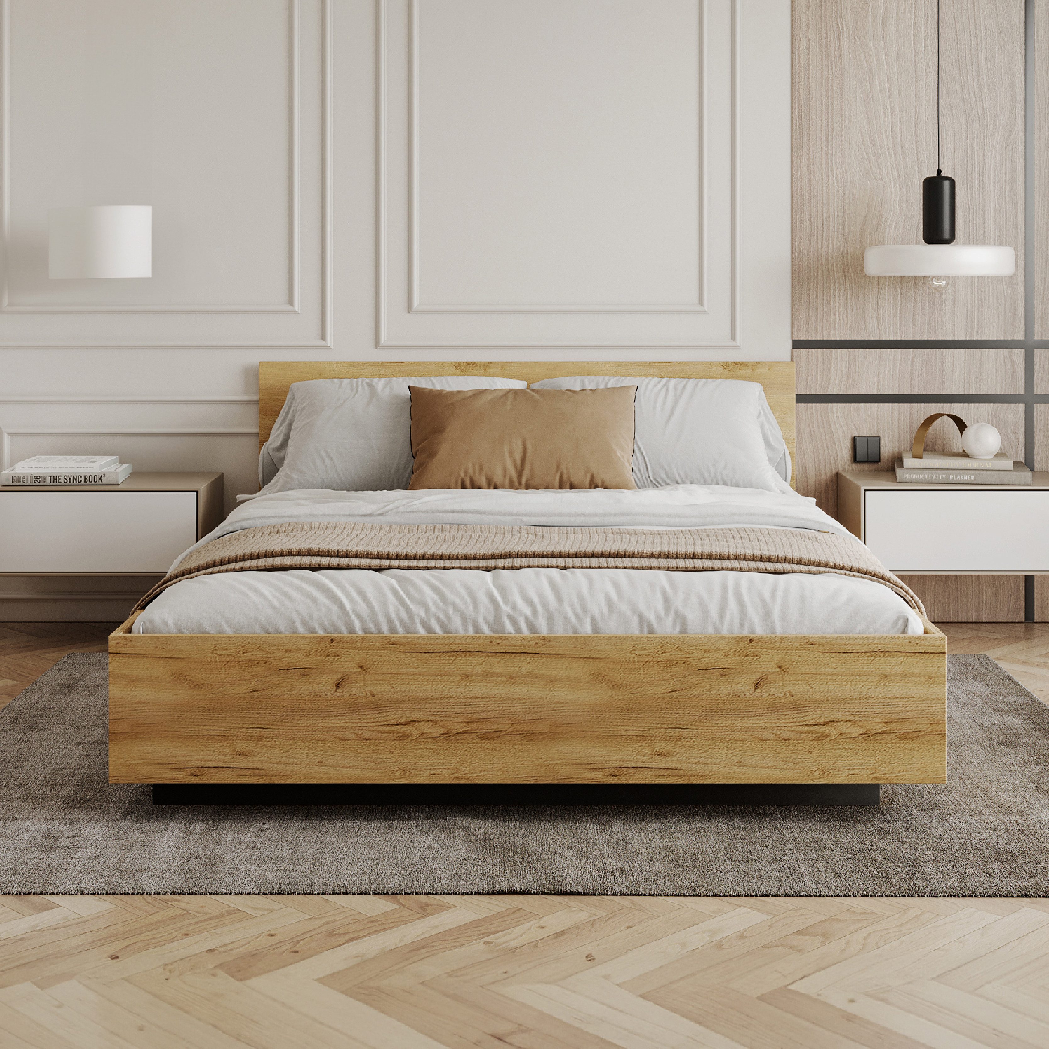 FDM Stauraumbett Bett Stauraumbett PERU Bettgestell 90x200, 140x200 & weite günstig online kaufen